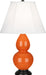 Robert Abbey - 1655 - One Light Accent Lamp - Small Double Gourd - Pumpkin Glazed Ceramic w/ Deep Patina Bronzeed