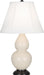 Robert Abbey - 1775 - One Light Accent Lamp - Small Double Gourd - Bone Glazed Ceramic
