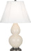 Robert Abbey - 1776 - One Light Accent Lamp - Small Double Gourd - Bone Glazed Ceramic