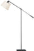 Robert Abbey - 1824 - One Light Floor Lamp - Real Simple - Gunmetal Powder Coat over Steel