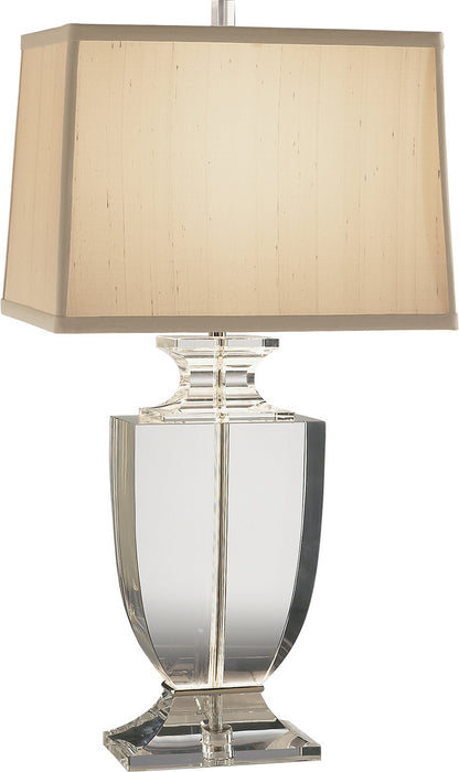 Robert Abbey - 3324 - One Light Table Lamp - Artemis - Clear Lead Crystal w/ Silver Plate