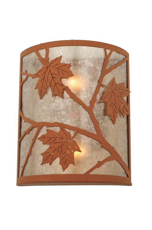 Meyda Tiffany - 110928 - Two Light Wall Sconce - Maple Leaf - Earth