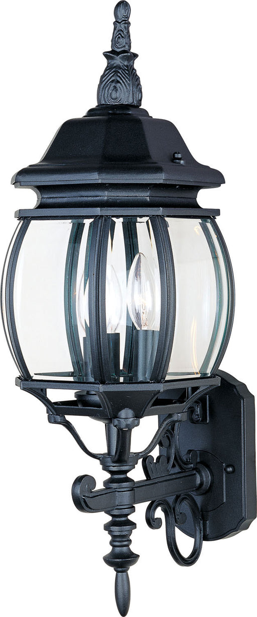 Maxim - 1033BK - Three Light Outdoor Wall Lantern - Crown Hill - Black