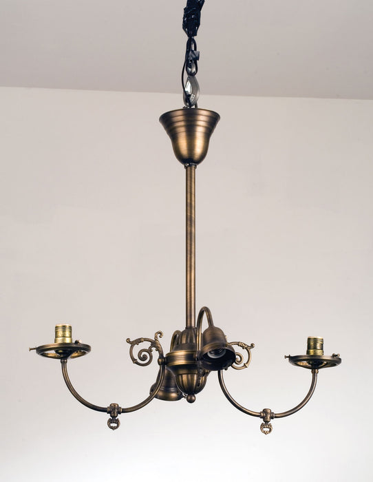 Meyda Tiffany - 101797 - Four Light Oblong Chandelier Hardware - Revival - Antique Brass