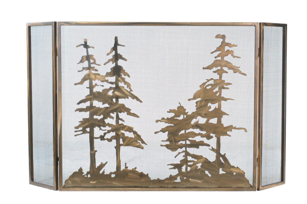 Meyda Tiffany - 107632 - Fireplace Screen - Tall Pines - Antique Copper