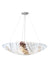 Meyda Tiffany - 107806 - Four Light Pendant - Metro Fusion - Nickel