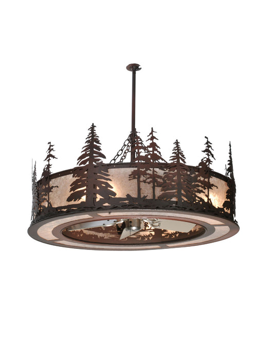 Meyda Tiffany - 108064 - Eight Light Chandelier - Tall Pines - Rust,Wrought Iron