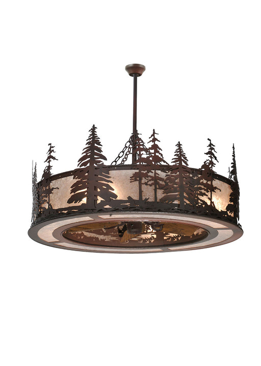 Meyda Tiffany - 108302 - Eight Light Chandelier - Tall Pines - Rust,Wrought Iron