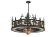 Meyda Tiffany - 108718 - Ten Light Chandelier - Tall Pines - Mahogany Bronze