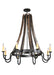 Meyda Tiffany - 108810 - Eight Light Chandelier - Barrel Stave - Natural Wood