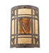 Meyda Tiffany - 108827 - Two Light Wall Sconce - Celtic Harp - Natural Wood,Cafe-Noir