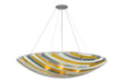 Meyda Tiffany - 109210 - Four Light Pendant - Metro Fusion - Nickel