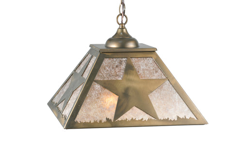 Meyda Tiffany - 109564 - Two Light Pendant - Texas Star - Antique Copper