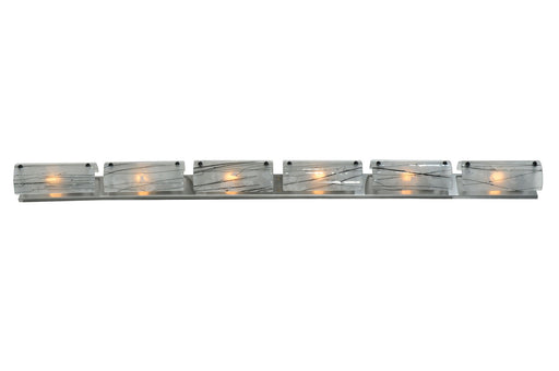 Meyda Tiffany - 109617 - Six Light Vanity - Metro Fusion - Brushed Aluminum