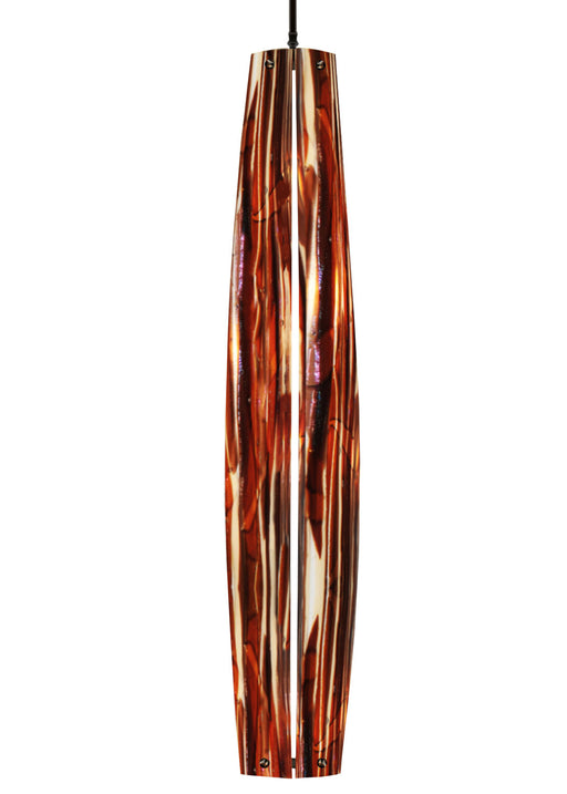 Meyda Tiffany - 110024 - One Light Mini Pendant - Metro Fusion - Craftsman Brown