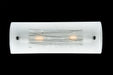 Meyda Tiffany - 110270 - Two Light Vanity - Metro Fusion - Black/White Streamer/No Border