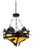 Meyda Tiffany - 110367 - Four Light Inverted Pendant - Catch Of The Day - Steel