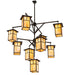 Meyda Tiffany - 110802 - Nine Light Chandelier - Hyde Park - Craftsman Brown