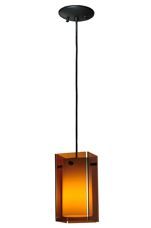 Meyda Tiffany - 111009 - One Light Mini Pendant - Metro - Wrought Iron
