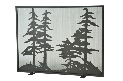 Meyda Tiffany - 111045 - Fireplace Screen - Tall Pines - Wrought Iron