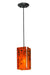 Meyda Tiffany - 111290 - One Light Mini Pendant - Metro - Magma (Orange)