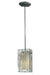 Meyda Tiffany - 111349 - One Light Mini Pendant - Metro Fusion - Branches (Black/White Streamers/Fractures