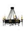 Meyda Tiffany - 111562 - Six Light Chandelier - Warwick - Dark Roast