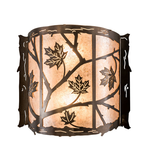 Meyda Tiffany - 111643 - Two Light Wall Sconce - Maple Leaf - Antique Copper