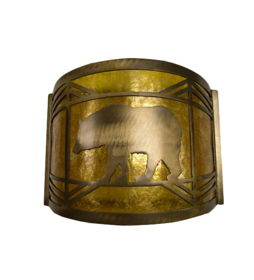 Meyda Tiffany - 17459 - One Light Wall Sconce - Lone Bear - Antique Copper