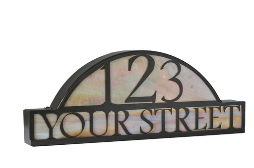 Meyda Tiffany - 18598 - Address Sign - Personalized Street Address - Timeless Bronze