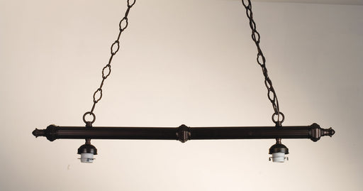 Meyda Tiffany - 18677 - Two Light Island Pendant - Cowboy & Steer - Antique