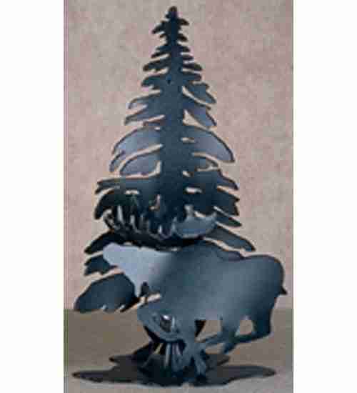 Meyda Tiffany - 23022 - Oil Lamp - Moose On The Loose - Antique