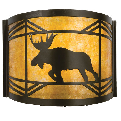 Meyda Tiffany - 23822 - One Light Wall Sconce - Lone Moose - Timeless Bronze