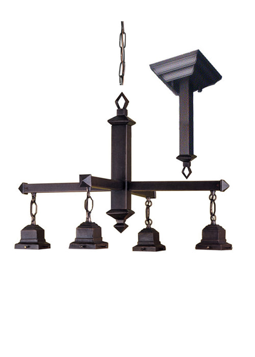 Meyda Tiffany - 24264 - Four Light Chandelier Hardware - T`` Mission`` - Mahogany Bronze