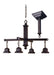 Meyda Tiffany - 24264 - Four Light Chandelier Hardware - T`` Mission`` - Mahogany Bronze