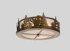 Meyda Tiffany - 24469 - Two Light Flushmount - Loon - Antique Copper
