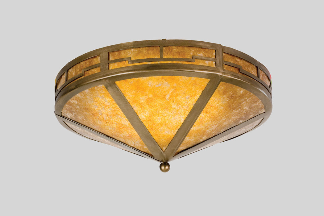 Meyda Tiffany - 26390 - Two Light Flushmount - Bungalow - Antique Copper