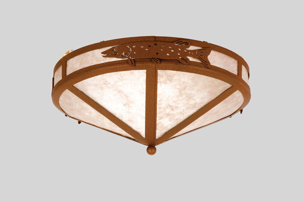 Meyda Tiffany - 26392 - Two Light Flushmount - Pike - Rust
