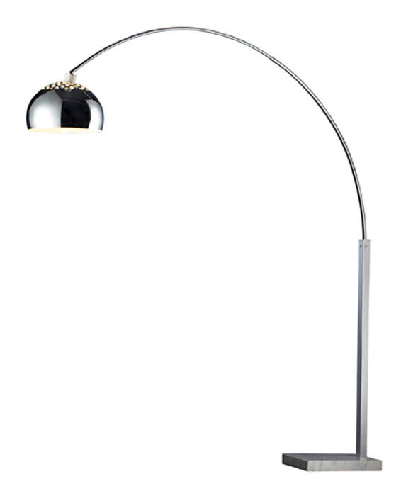 Elk Home - D1428 - One Light Floor Lamp - Penbrook - Silver, White, White