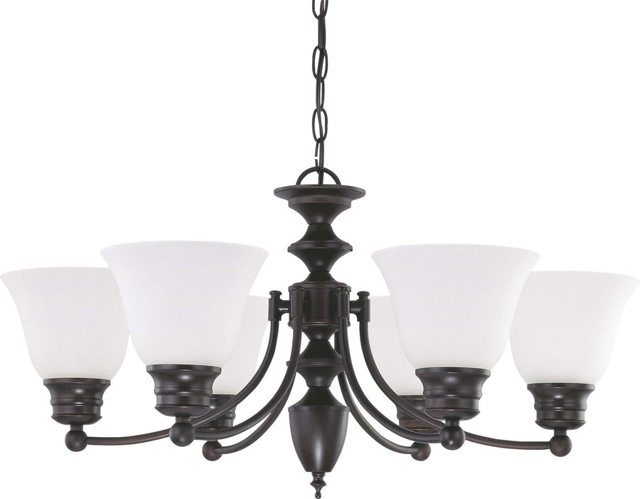 Nuvo Lighting - 60-3169 - Six Light Chandelier - Empire - Mahogany Bronze