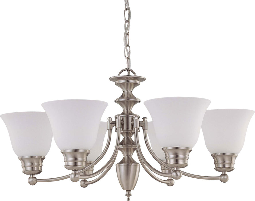 Nuvo Lighting - 60-3255 - Six Light Chandelier - Empire - Brushed Nickel