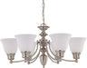 Nuvo Lighting - 60-3255 - Six Light Chandelier - Empire - Brushed Nickel