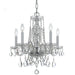 Crystorama - 1061-CH-CL-MWP - Five Light Mini Chandelier - Traditional Crystal - Polished Chrome