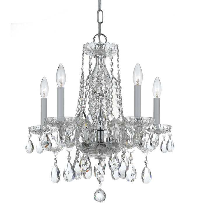 Crystorama - 1061-CH-CL-S - Five Light Mini Chandelier - Traditional Crystal - Polished Chrome
