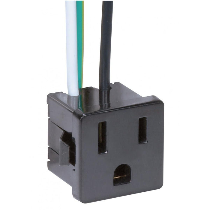 3 Wire, 2 Pole Snap-In Convenience Outlet - Lighting Design Store