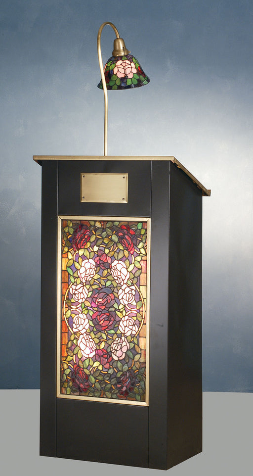Meyda Tiffany - 79815 - Lighted Podium - Rosebush - Craftsman Brown