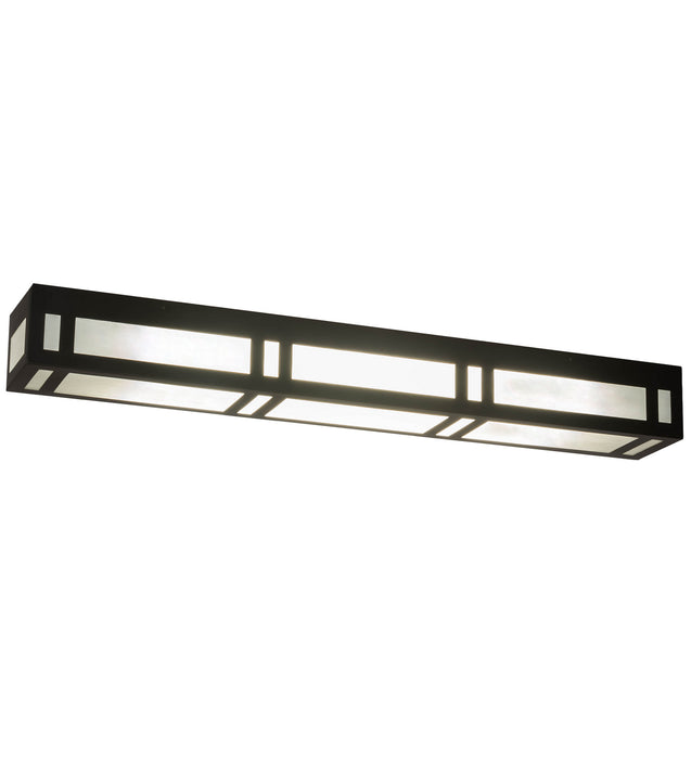 Meyda Tiffany - 81598 - Two Light Flushmount - Hyde Park - Craftsman Brown