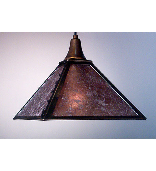 Meyda Tiffany - 98719 - One Light Pendant - Leaf Edge - Antique Copper