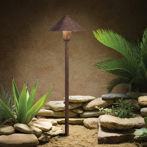 Kichler - 15439TZT - One Light Path & Spread - No Family - Textured Tannery Bronze
