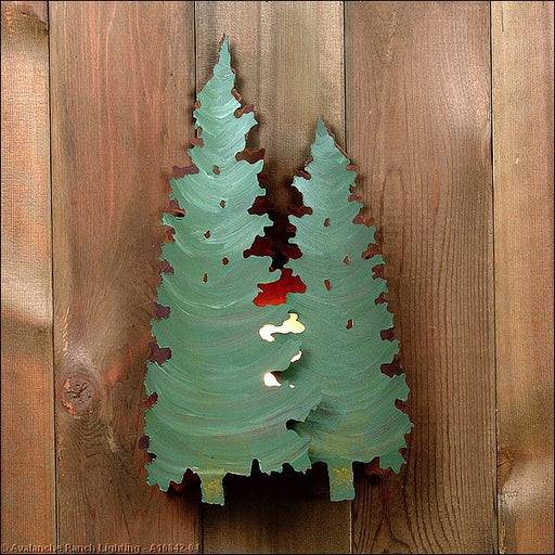 Avalanche Ranch - A10842-04 - Sconces - Metal - Crestline-Twin Pine - Pine Green/Rust Patina